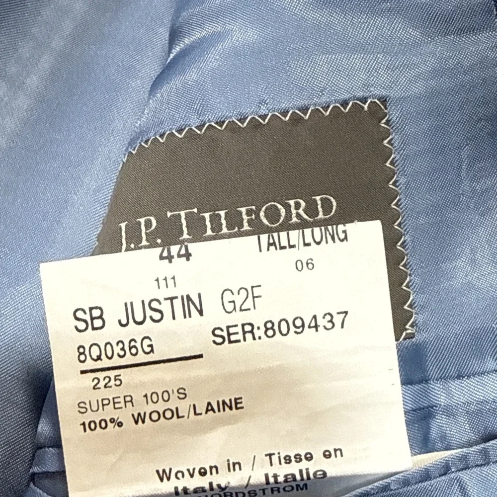 Samuelsohn J.P. Tilford SB Rugby Super 100s  Blazer Sport Coat Sz Sz 44L